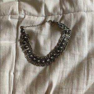 Silver Coin Choker